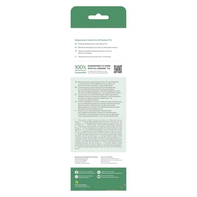 Univerzálny diaľkový ovládač OFA pre TV HISENSE