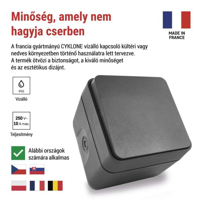 EMOS Cyklone fali kapcsoló C.1,6 IP55