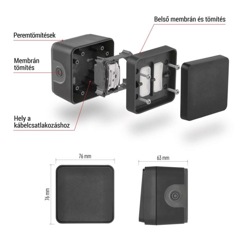 EMOS Cyklone fali kapcsoló C.1,6 IP55