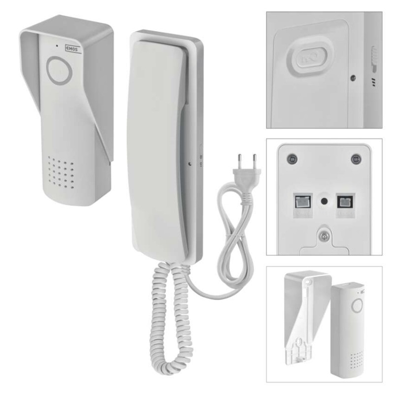 Sada bezdrátového domovního audiotelefonu H1088, 1 účastník 