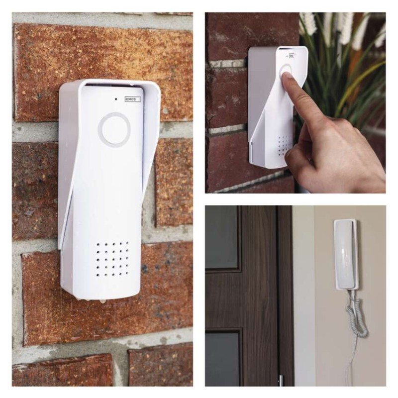 Sada bezdrátového domovního audiotelefonu H1088, 1 účastník 