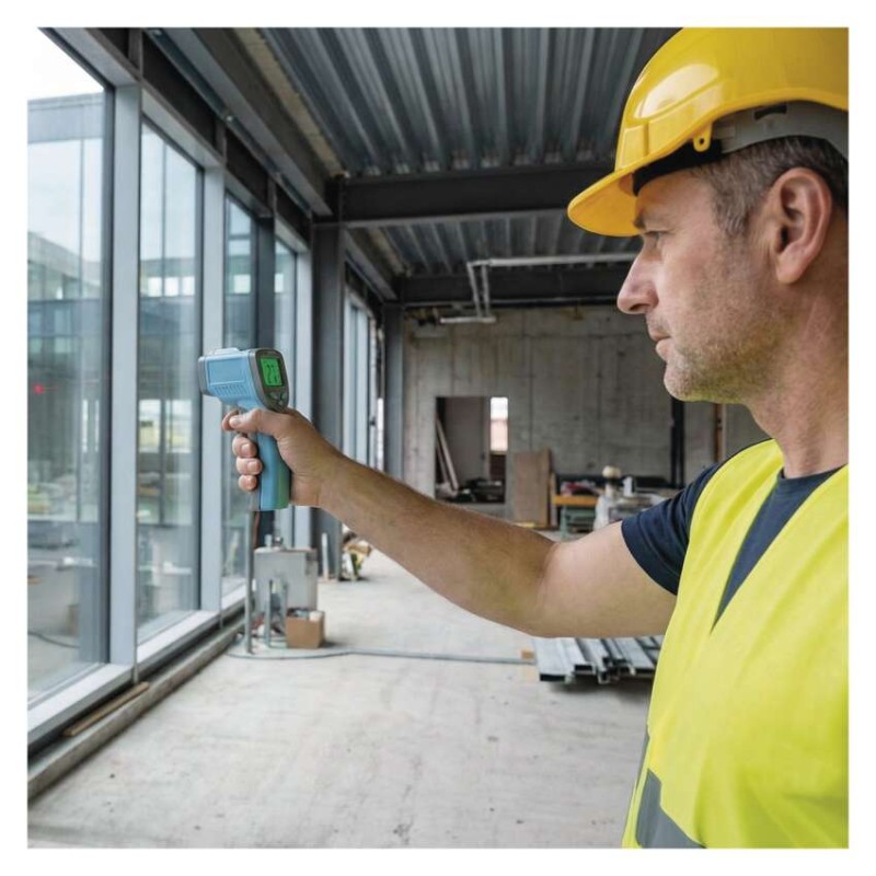 Infrasarkanais digitālais termometrs, bezkontakta