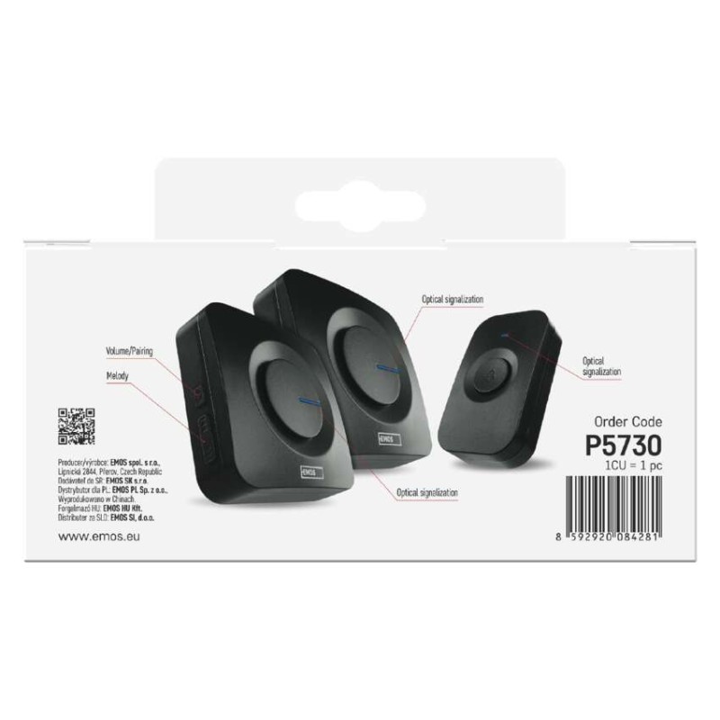 Domovní bezdrátový zvonek P5730 na 3x AAA