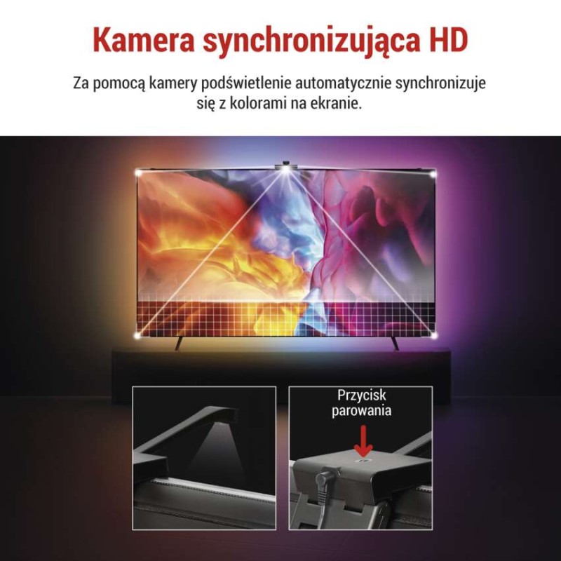 GoSmart Oświetlenie Ambilight LED RGB do TV 65“ (164 cm)