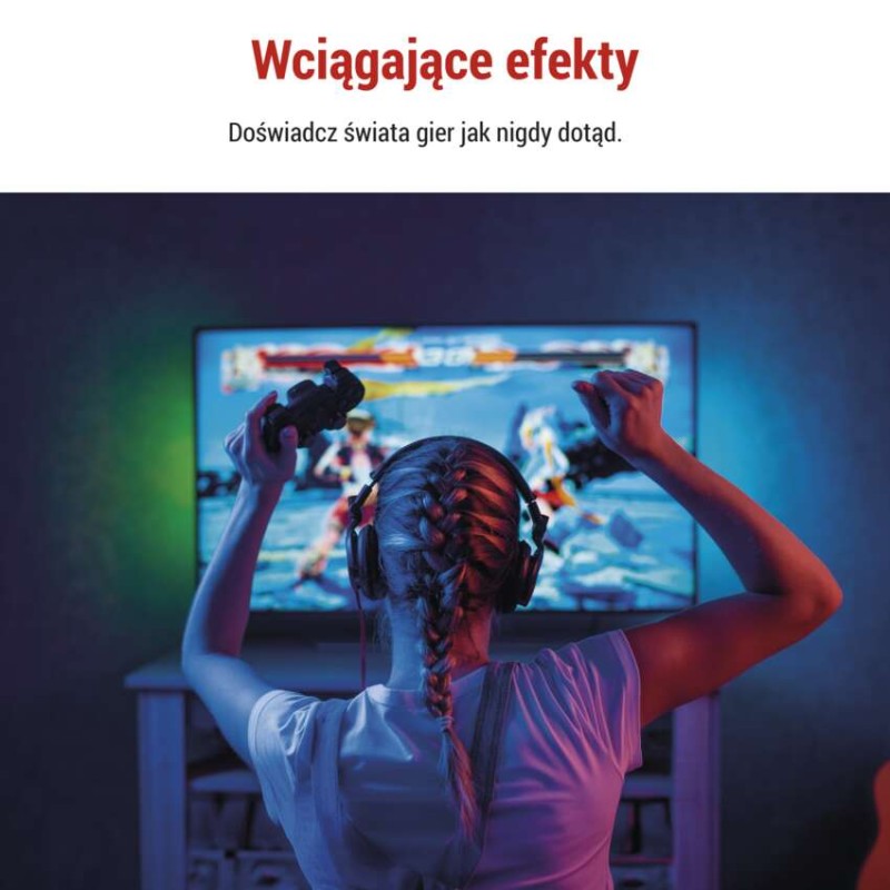 GoSmart Oświetlenie Ambilight LED RGB do TV 65“ (164 cm)