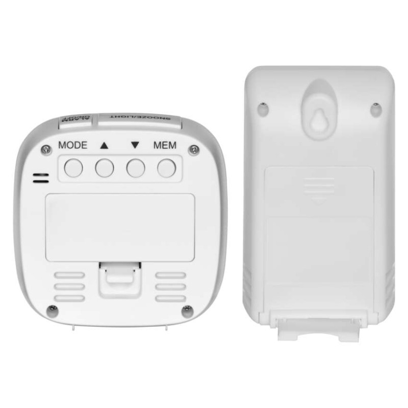 Digitālais termometrs, bezvadu sensors, modinātājs, datums E0127