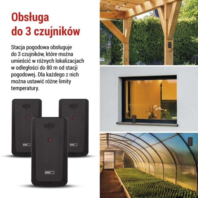 GoSmart bezprzewodowa stacja meteorologiczna E8610 z WiFi