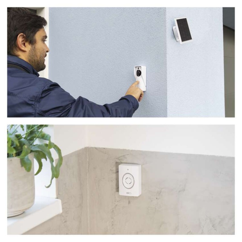 GoSmart dzwonek wideo IP-09D z WiFi, akumulatorem i panelem solarnym 