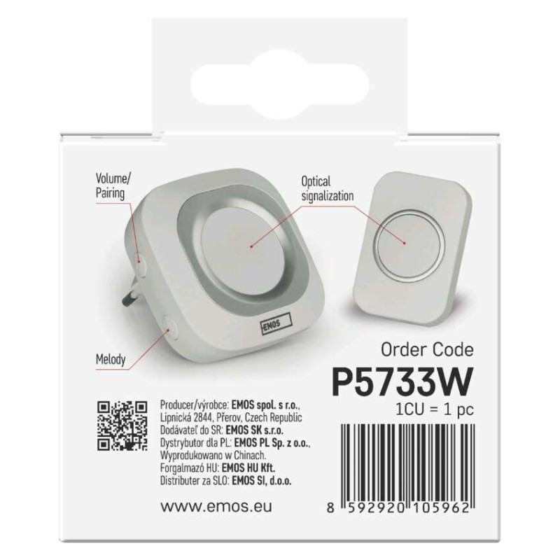 Vezeték nélküli csengő P5733W