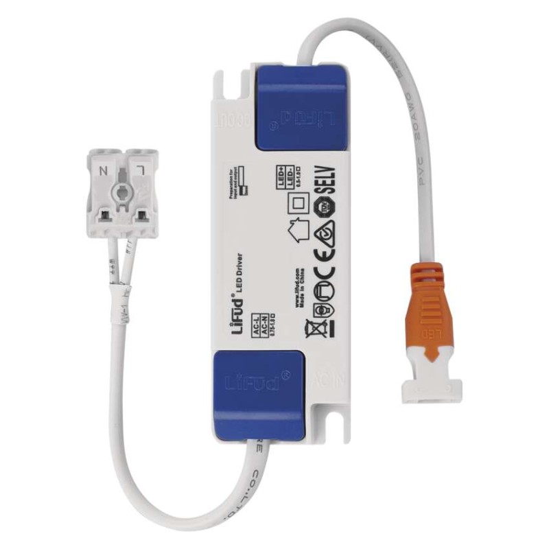 LED prisadené svietidlo, štvorec, biele, 7,6W, CCT