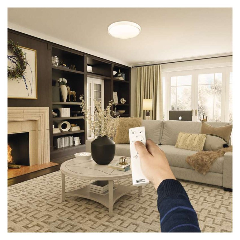 LED svítidlo LIVI 50 cm, 45 W, teplá-studená bílá, stmívatelné s ovladačem