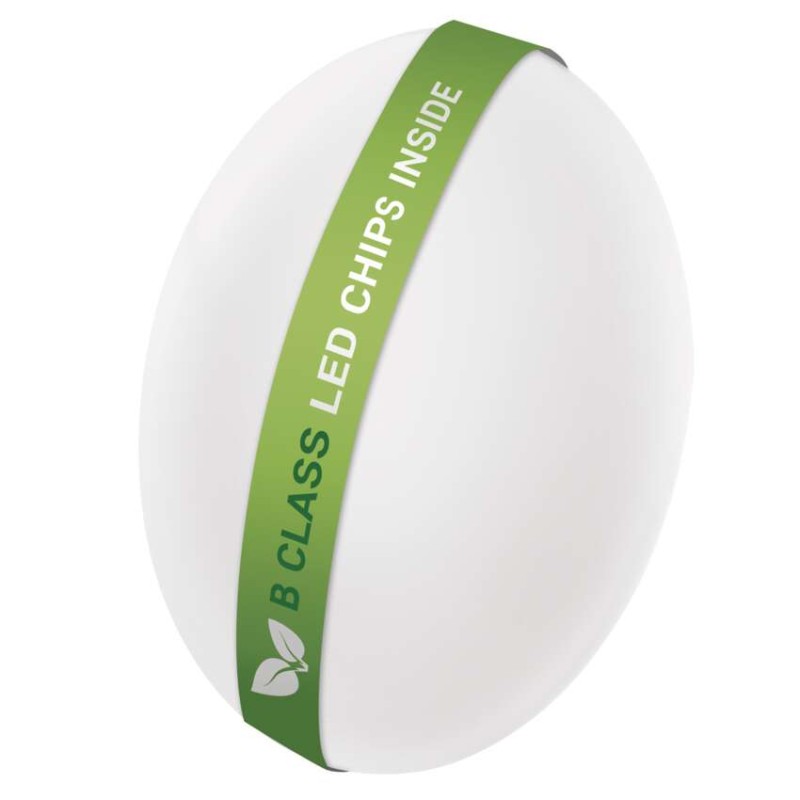 LED griestu gaismeklis TIVI, B CLASS, apaļš balts 8,6W, IP44, Silti balta