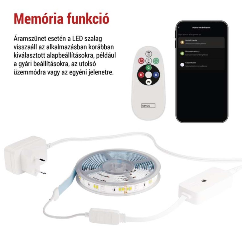 GoSmart LED szalag WiFi 2m, 11W, 750lm, RGB/CCT