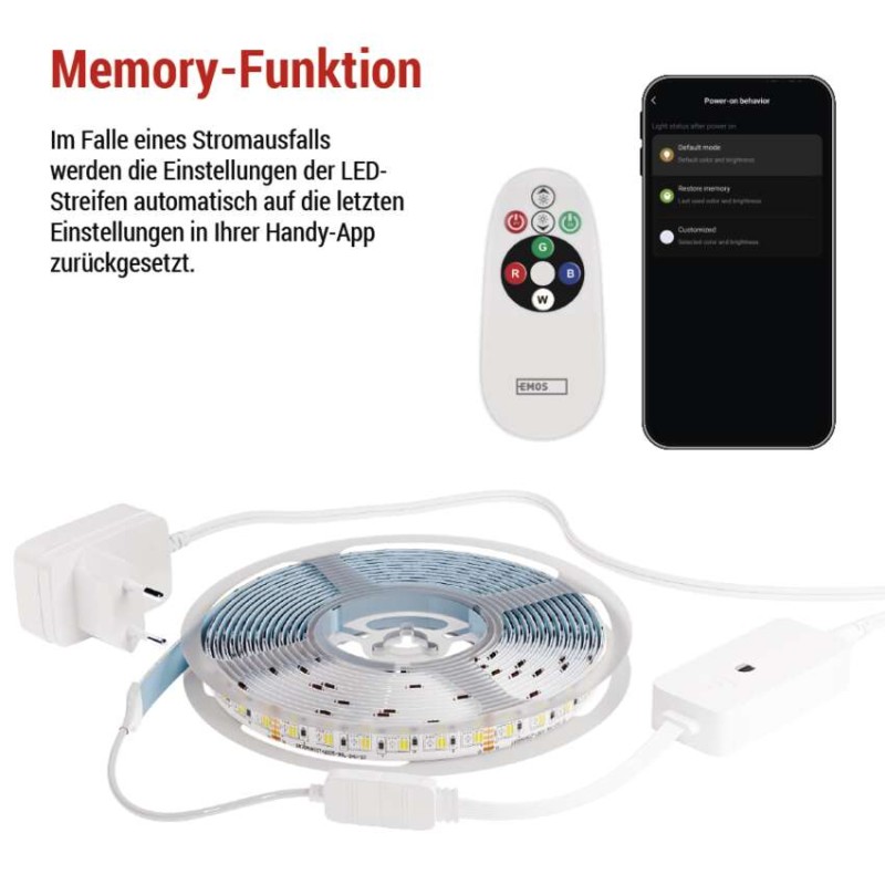 GoSmart LED-Streifen WiFi 5 m, 22W, 1400lm, RGB/CCT