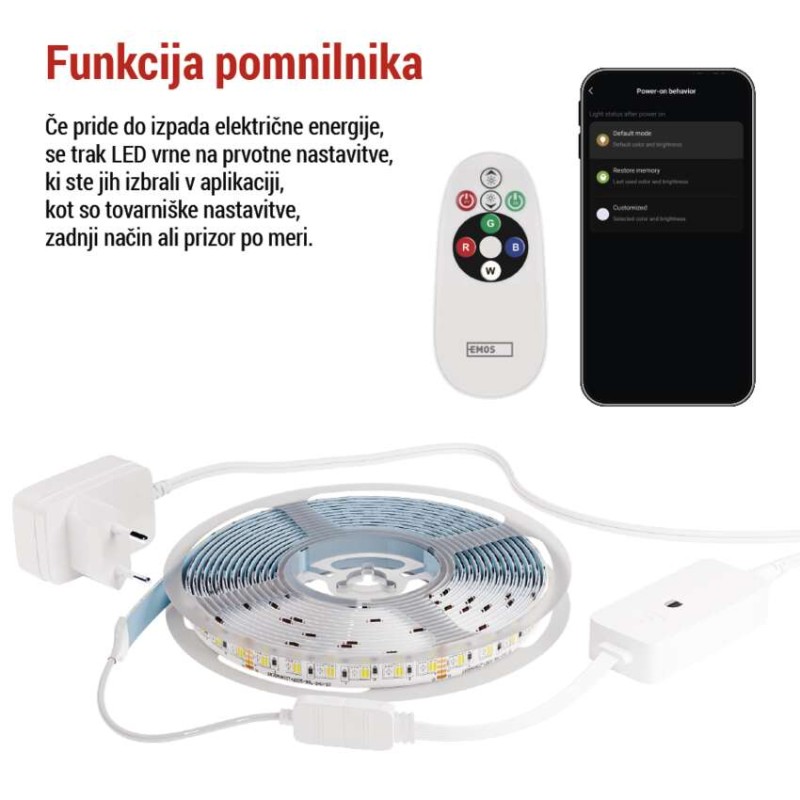 GoSmart LED trak WiFi 5m, 22W, 1400lm, RGB/CCT