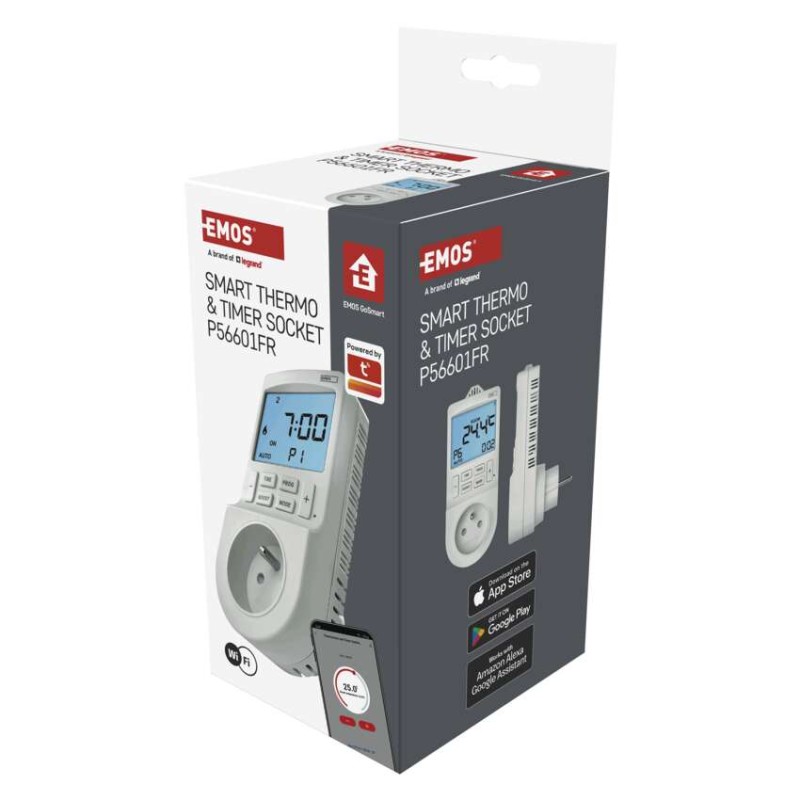 GoSmart Termostat gniazdkowy z funkcją timera cyfrowego 2w1 z WiFi