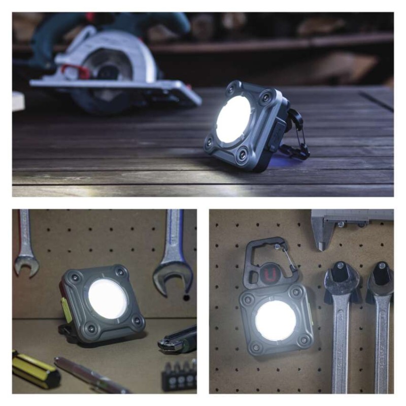 COB LED nabíjecí pracovní reflektor P4543, 1200 lm, 2000 mAh