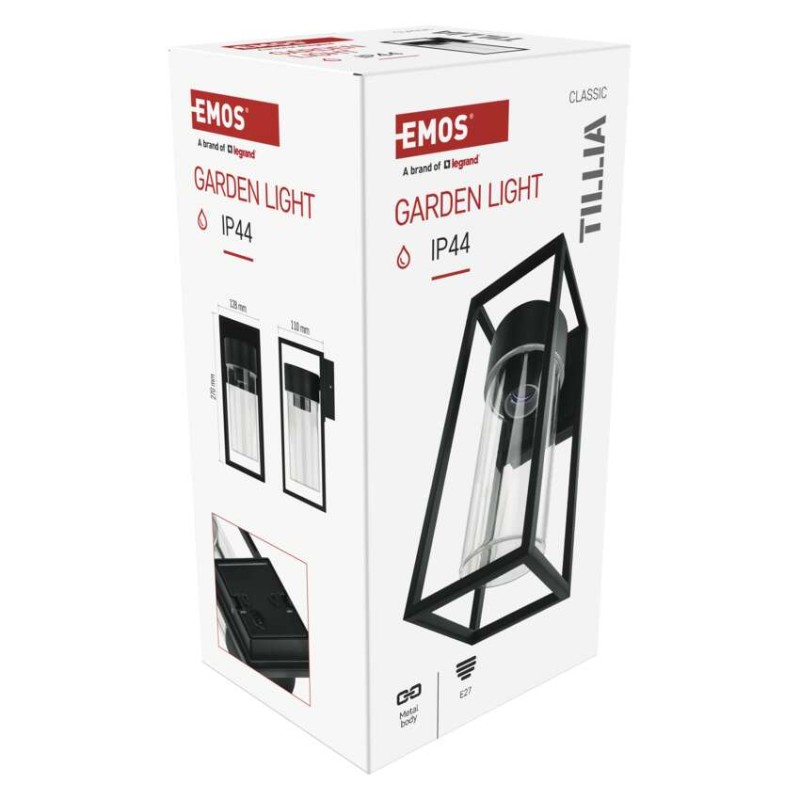 LED aiavalgusti TILLIA 12,8 × 11 × 27 cm, 1 × E27, 15 W