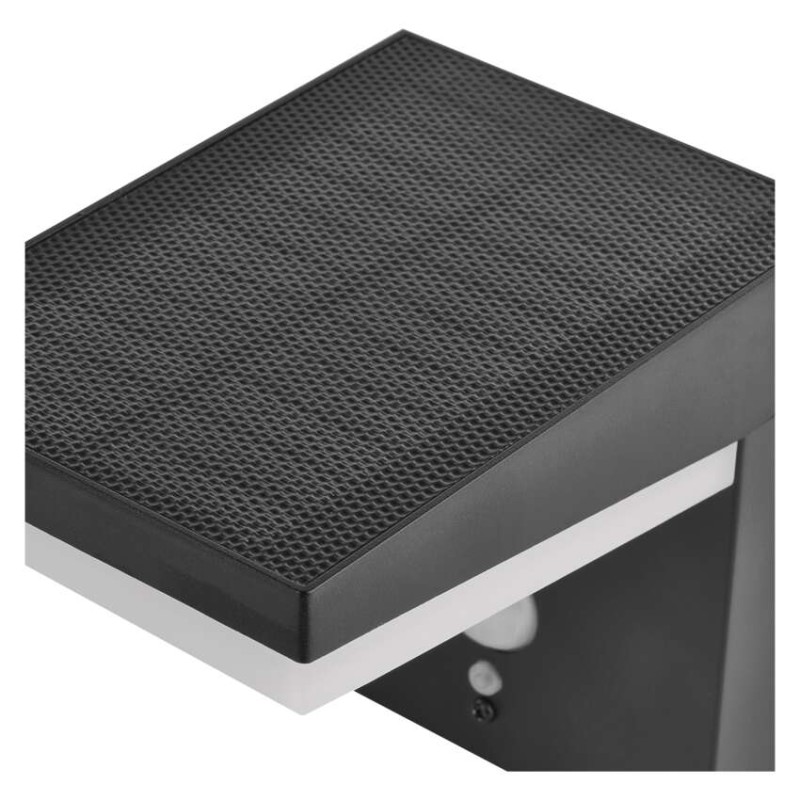 LED zahradní solární nástěnné svítidlo VEREA, čidlo soumraku, 10,7 x 15,4 x 13 cm