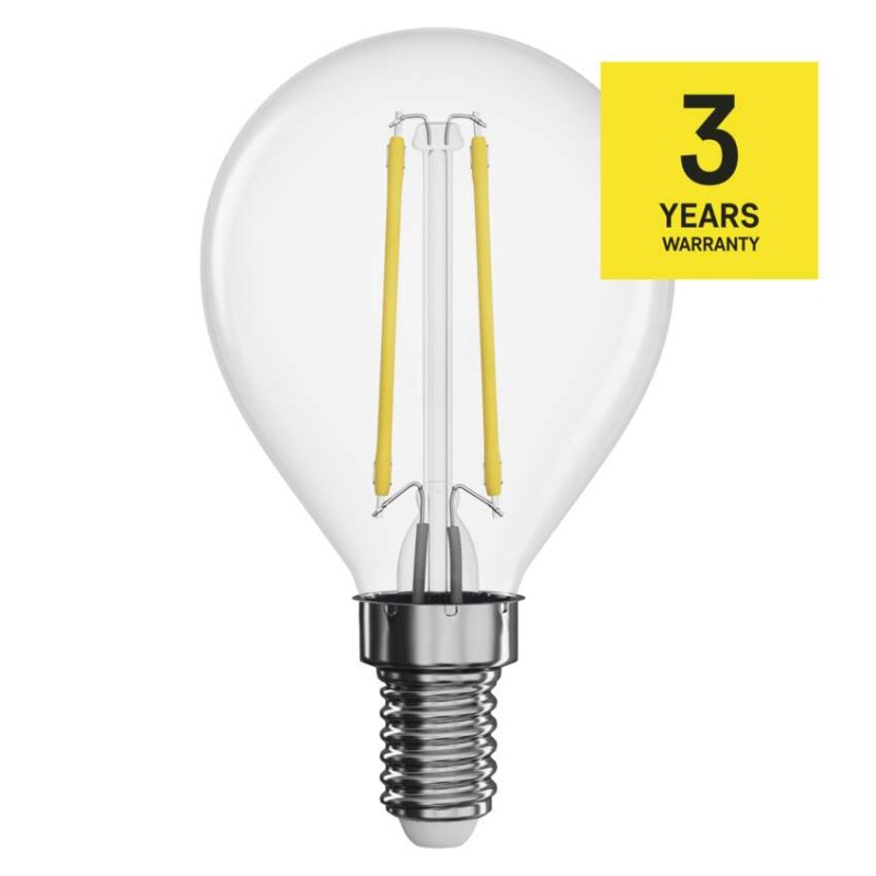 LED spuldze Filament Mini Globe / E14 / 1,8 W (25 W) / 250 lm / neitrāli balta