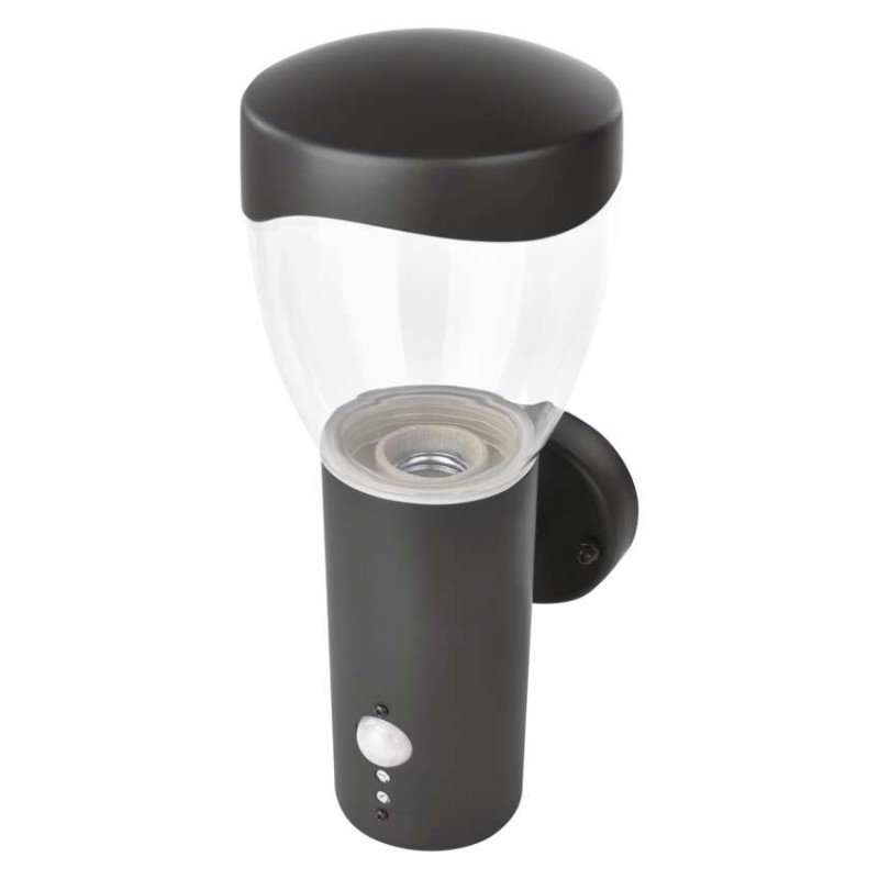 Záhradné nástenné svietidlo ARTEO, senzor súmraku, 16,4 x 12 x 29,5 cm, 1 x E27, 15 W