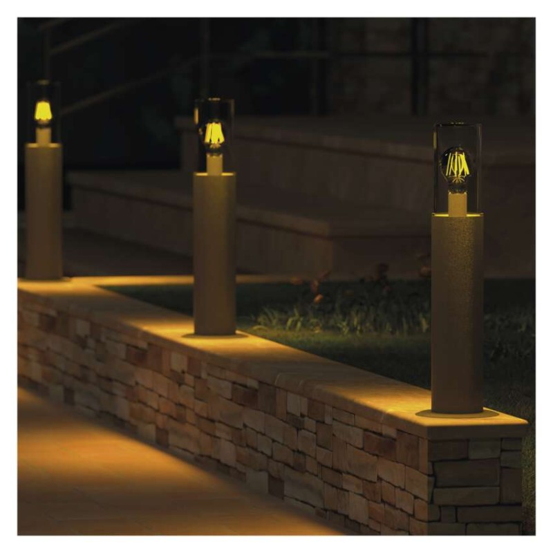 LED dārza gaismeklis kolonna ZALA, 14 × 14 × 50 cm, 1 × E27, 15 W