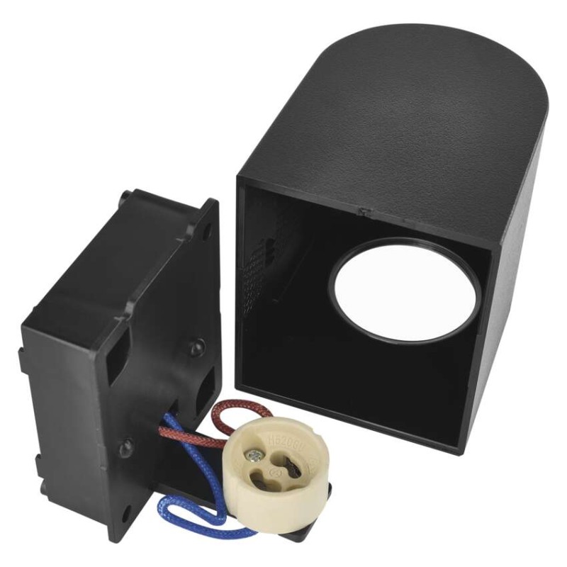 Záhradné nástenné svietidlo OCULUS, 8,8 x 6,7 x 8 cm, 1 x GU10, 1× 7W