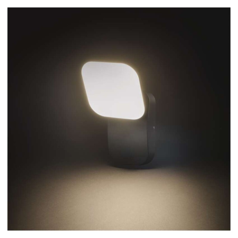 LED záhradné nástenné svietidlo NIKA, 12 x 12 x 20 cm, 12,5 W, teplá biela