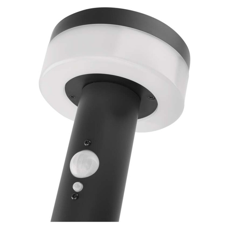 LED záhradné solárne stĺpikové svietidlo TERION, senzor súmraku, 12,5 x 12,5 x 80 cm