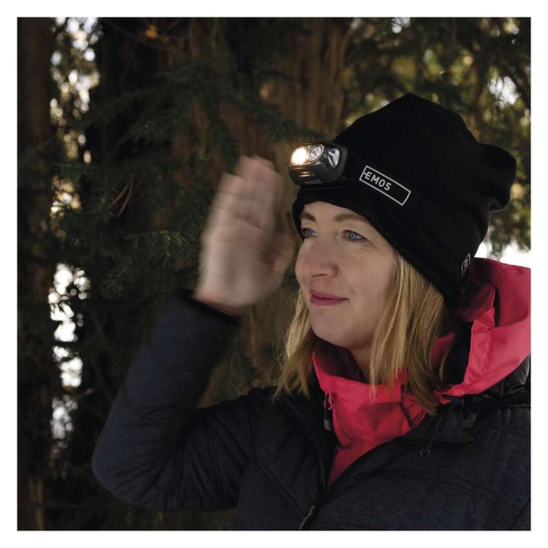 COB LED nabíjecí čelovka P3542, 500 lm, 130 m, Li-pol 1200 mAh