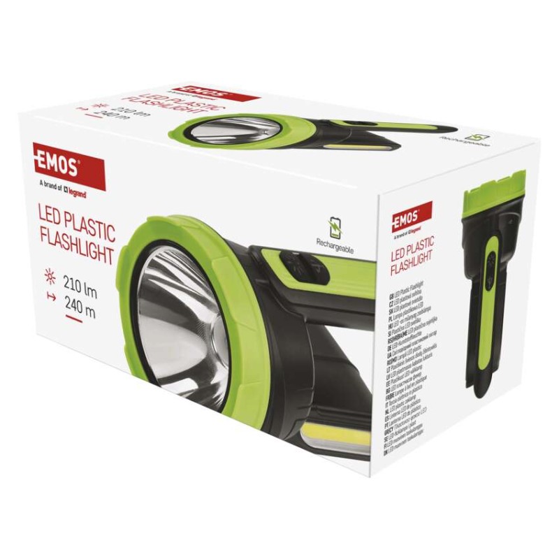 Latarka ładowalna LED, 210 lm, 1 800 mAh