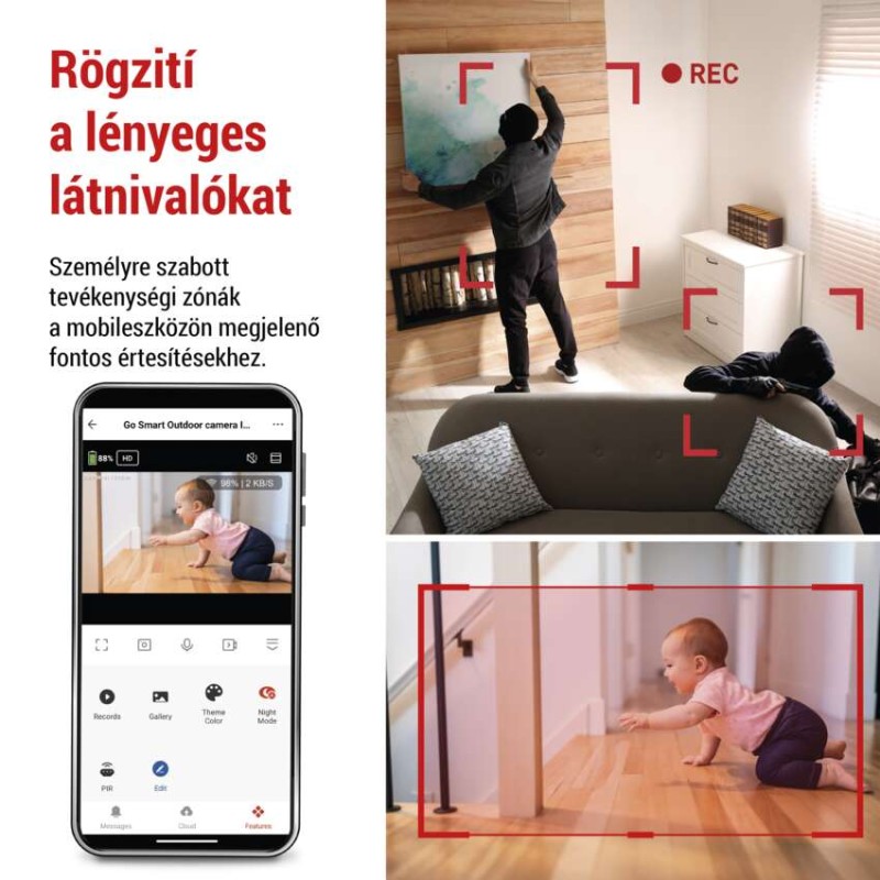 GoSmart Forgatható kamera IP-220W wifivel