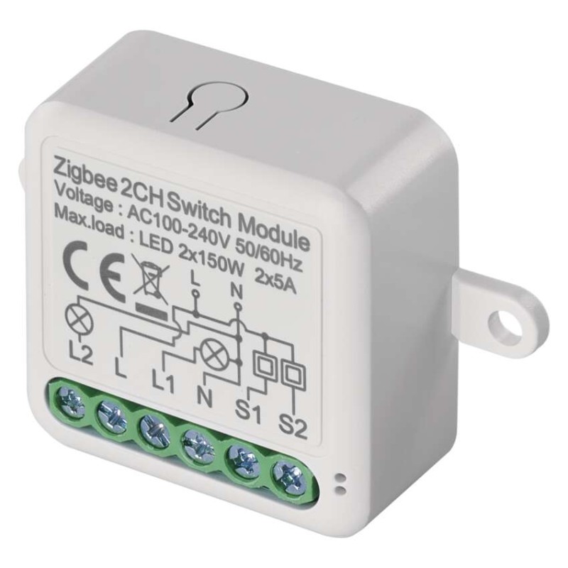 GoSmart Moduł włączeniowy IP-2102SZ, ZigBee, 2-kanałowy