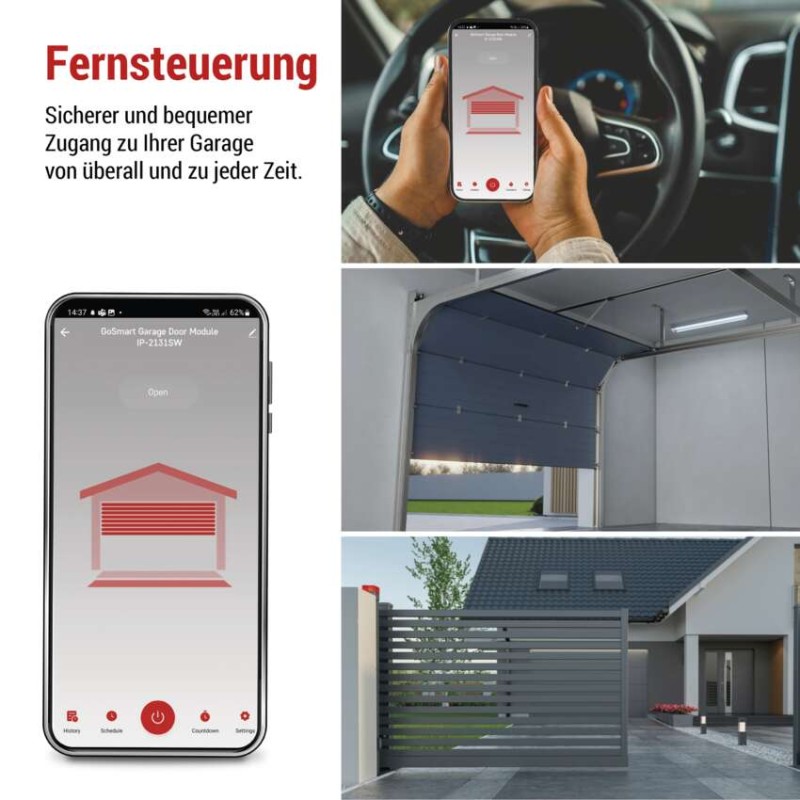 GoSmart-Modul für die Garagentorsteuerung IP-2131SW, WiFi