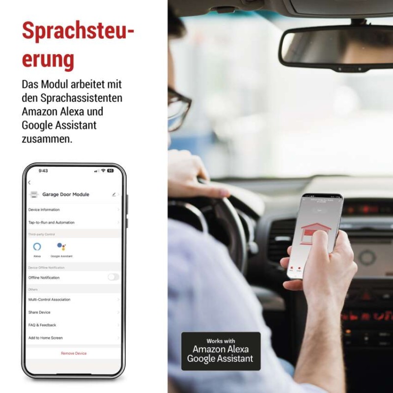 GoSmart-Modul für die Garagentorsteuerung IP-2131SW, WiFi