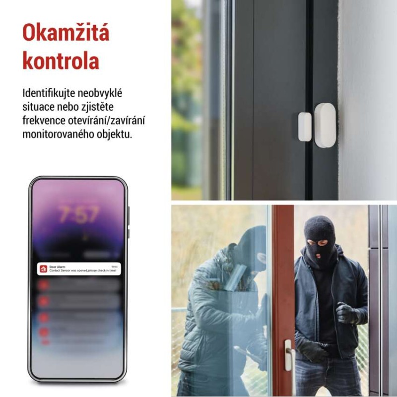 GoSmart Bezdrátový dveřní senzor IP-2011Z, ZigBee