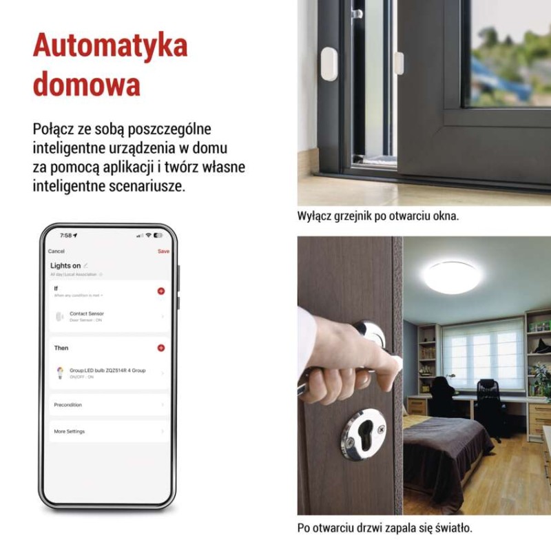 GoSmart Czujnik otwarcia drzwi IP-2011Z, ZigBee