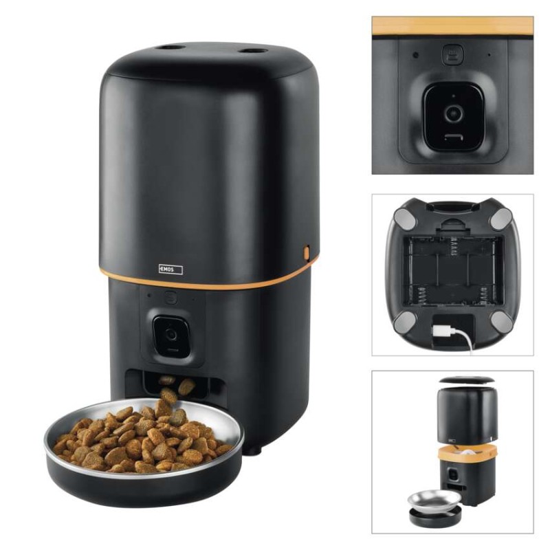 GoSmart barotājs ar kameru Pet Care, 4 l, melns, Wi-Fi