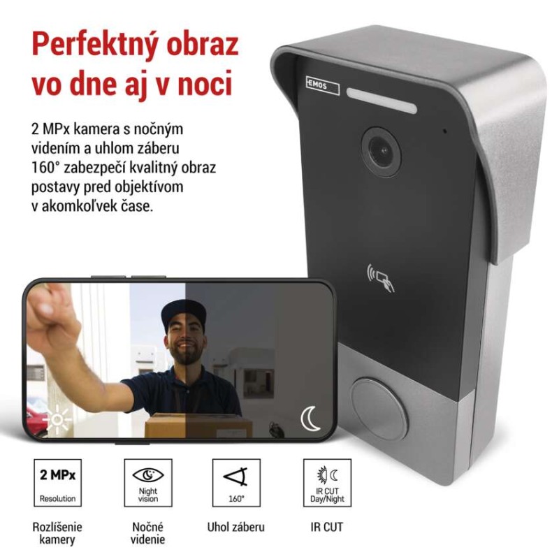 GoSmart videozvonček IP-20PoE