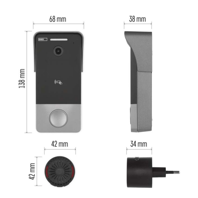 GoSmart videozvonček IP-20PoE