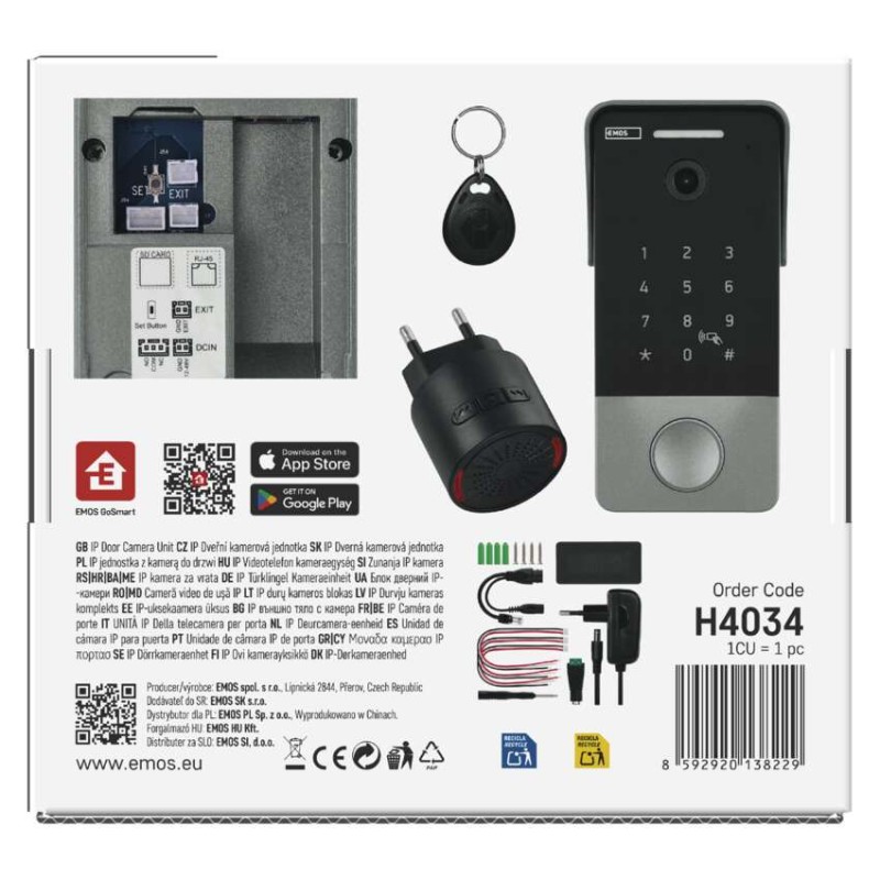 GoSmart video durvju zvans IP-21PoE