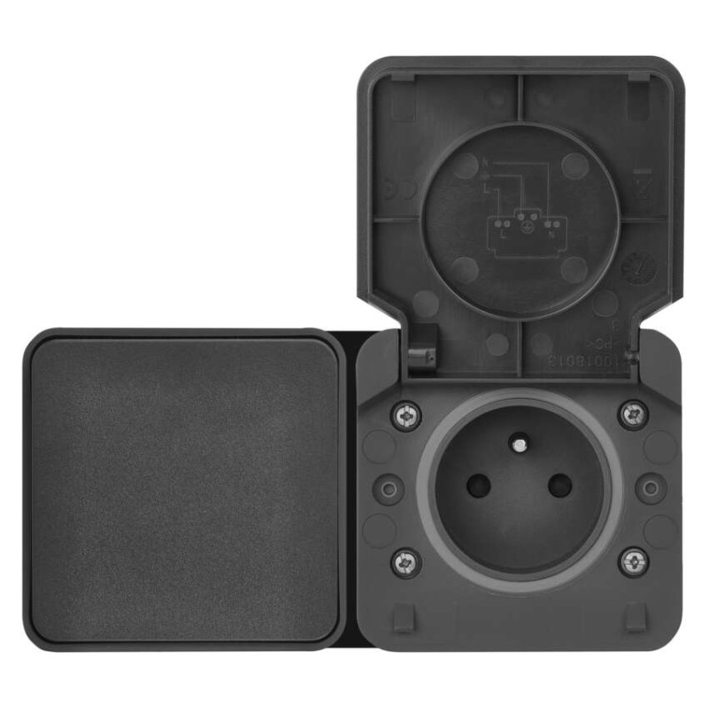 EMOS Cyklone komb. zás+prep. Č.6 nástenný IP55