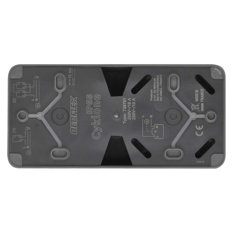 EMOS Cyklone komb. zás+prep. Č.6 nástenný IP55