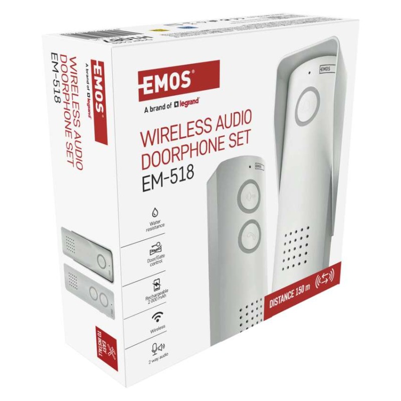 Juhtmevaba kodune audiovärava telefonikomplekt H1087, 1 osaleja