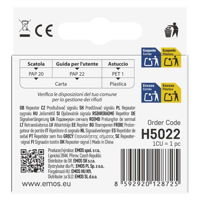 GoSmart opakovač signálu IP-2213Z pro ZigBee bránu