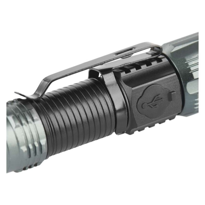 LED nabíjecí kovová svítilna 300 lm, 700 mAh