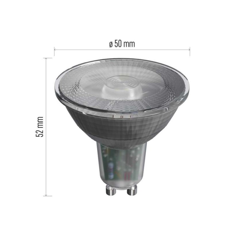 LED spuldze Classic MR16 / GU10 / 4,2 W (36 W) / 333 lm / silti balta