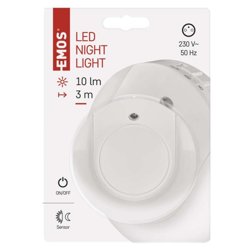 LED noční světlo P3317 s fotosenzorem do zásuvky