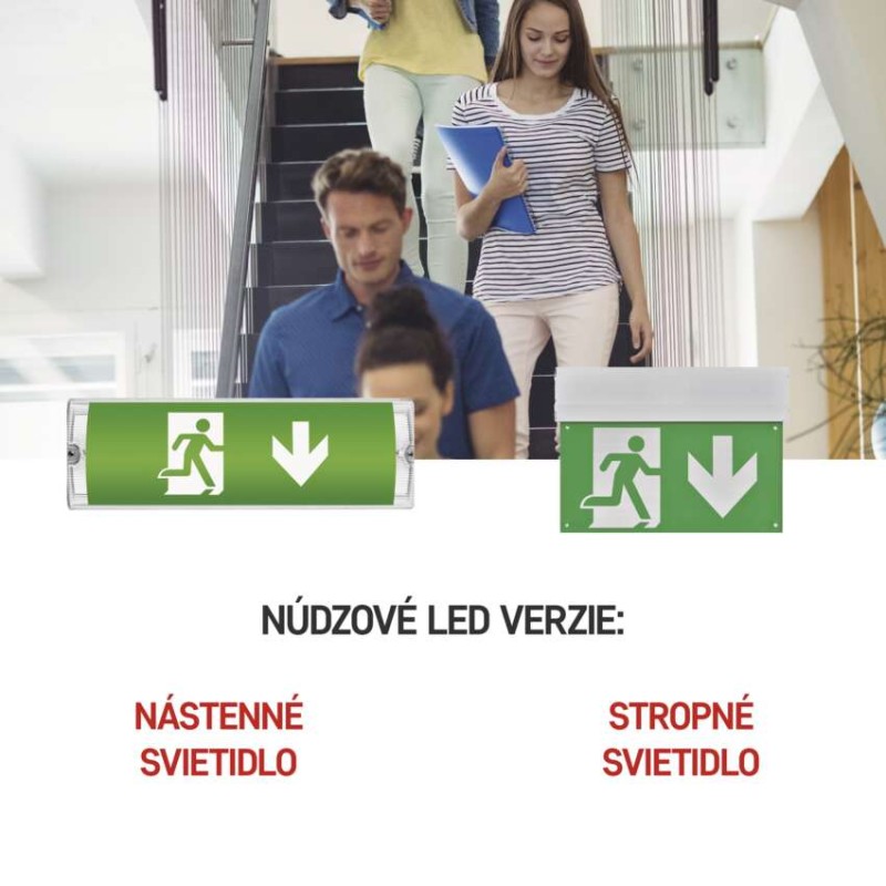 LED Núdzové svietidlo NESSI 3W 3H IP65 