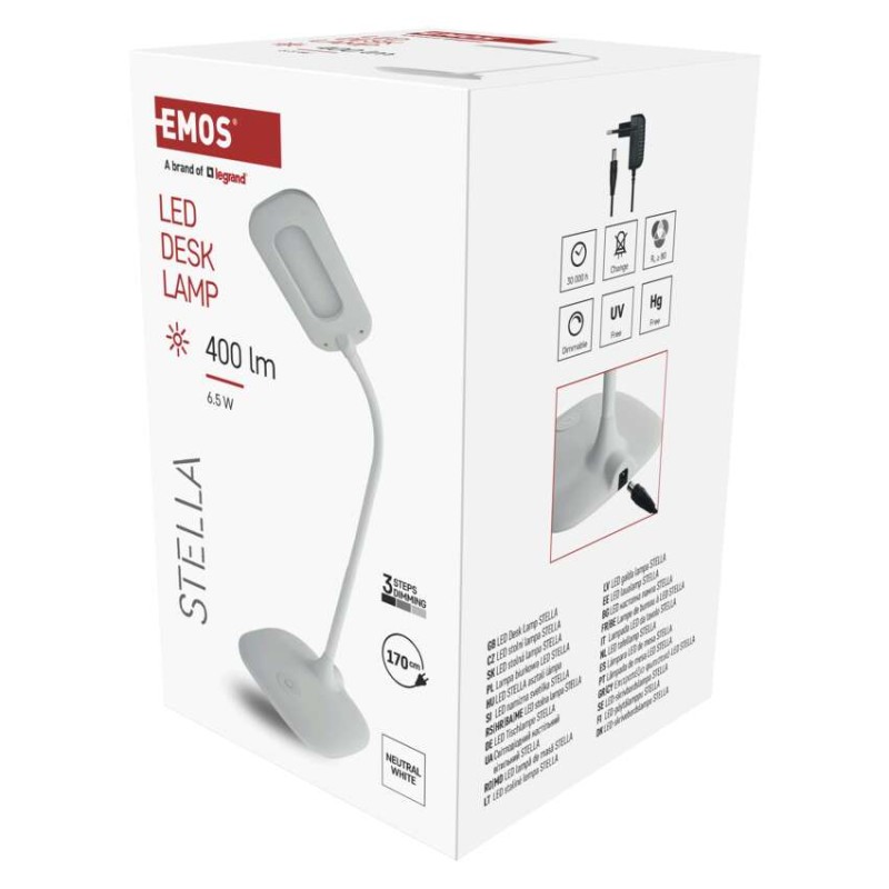 Lampa biurkowa LED STELLA biała